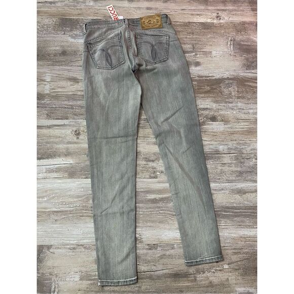 Fiorucci Skinny Fit Jeans Grey Zippered Ankle Women’s Sz 27 Waist - Picture 7 of 9